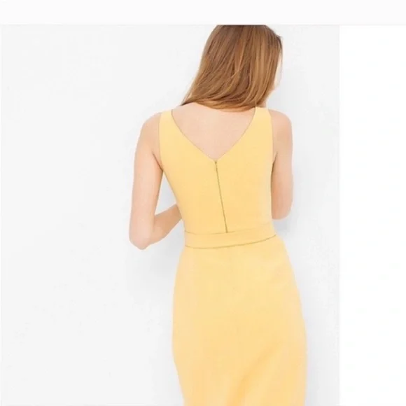 WHBM Yellow Sleeveless Sheath Dress - Picture 2 of 14